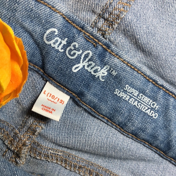 Girl’s Cat & Jack Denim Overall L - Picture 9 of 11